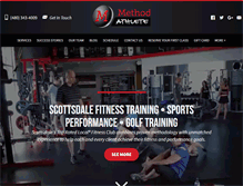 Tablet Screenshot of method-athlete.com